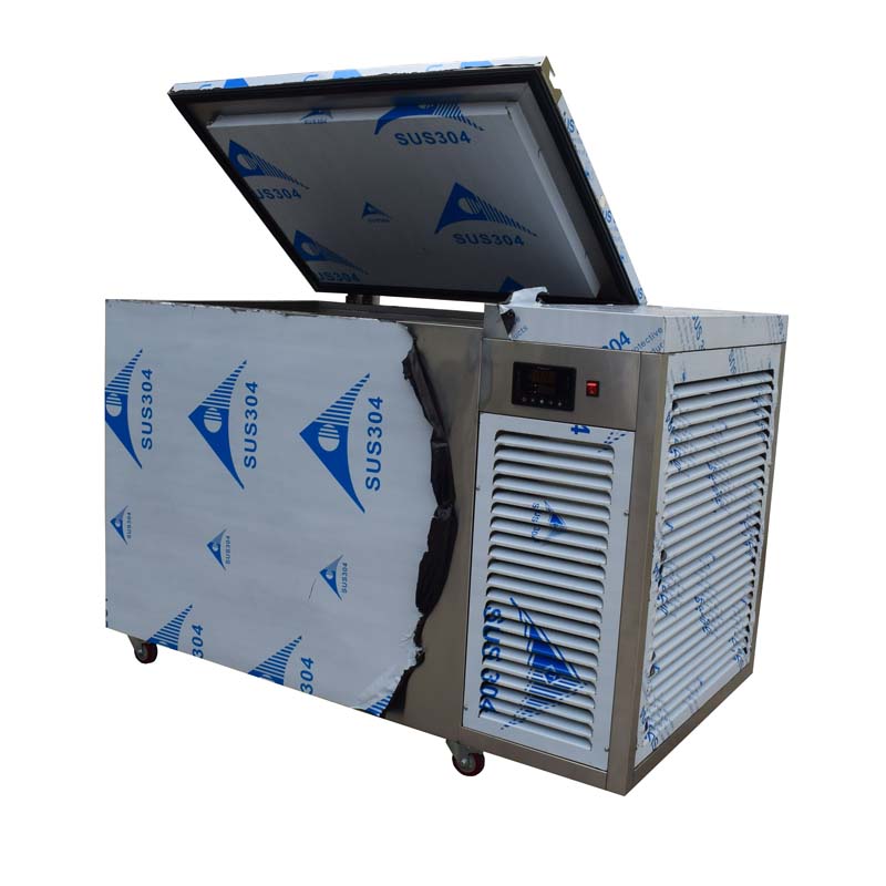 stainless steel works freezer