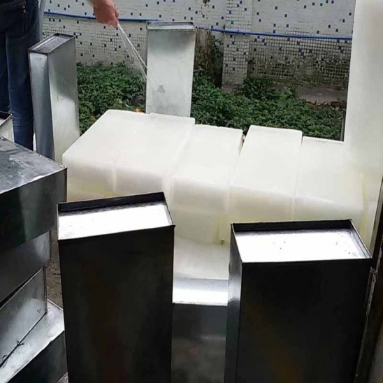 Nhà trực tiếp nhỏ, thép không gỉ khối băng máy làm 