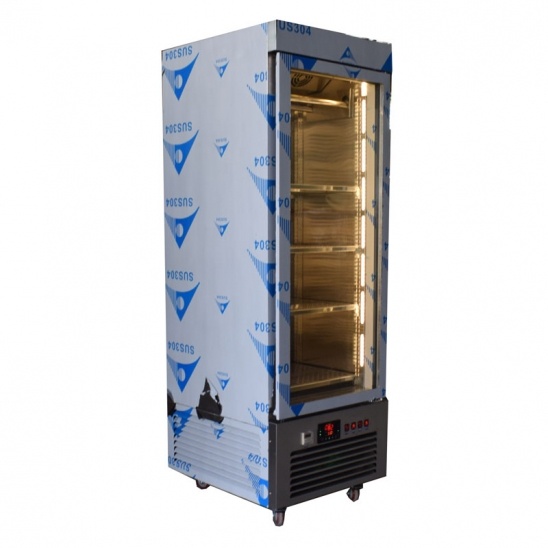 Nhà trực tiếp duy nhất cửa thép không gỉ 304 khô tuổi thịt bò hiển thị nội các 