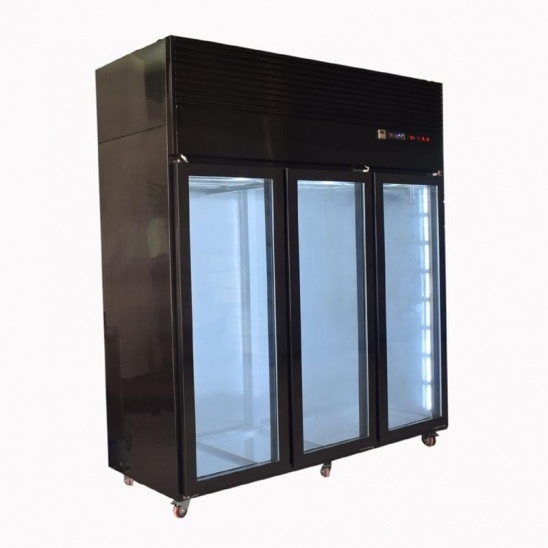 Nhà trực tiếp 304 thép không gỉ cửa kính khô tuổi thịt bò hiển thị nội các 