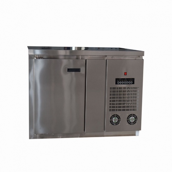 Bán buôn thép không gỉ nhà bếp dưới quầy bar tủ lạnh 