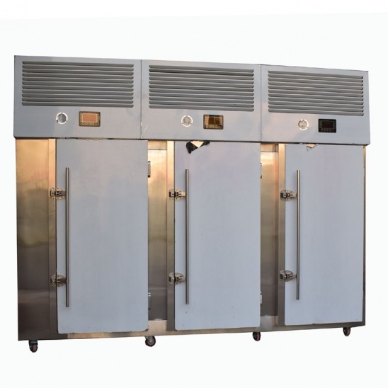 Bán hàng trực tiếp Trừ 40 độ thép không gỉ giỏ hàng ba cửa nổ tủ lạnh 