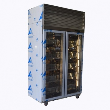 Tùy rau cửa kính hiển thị tủ lạnh