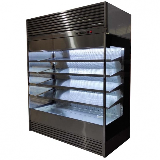 Nhà trực tiếp Tùy thép không gỉ mở hiển thị thực phẩm đông 