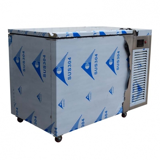 304 thép không gỉ ngang hồi đầu mở cửa lật trực tiếp làm mát tủ lạnh 