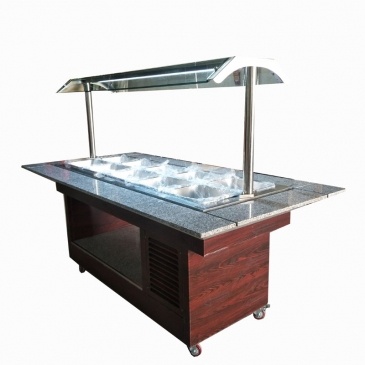 Thép không gỉ buffet lạnh bàn