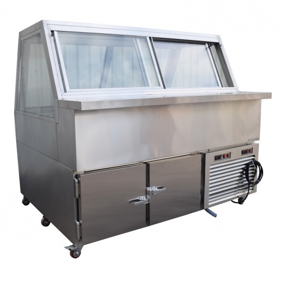 Tùy hai nhiệt độ thép không gỉ hiển thị nội các 