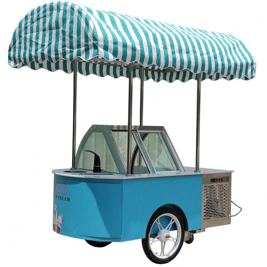 di động tùy chỉnh gelato kem trưng bày đẩy xe đông lạnh 