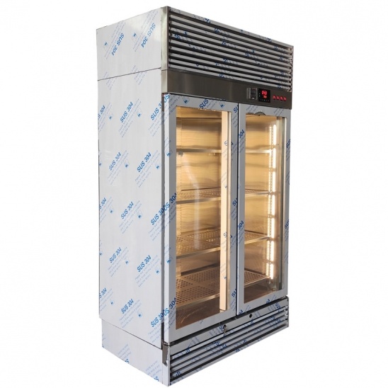 cung cấp tùy biến cửa kính đôi cửa tủ trưng bày thịt bò khô 